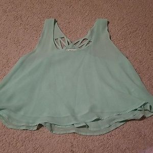 Teal Small crop top